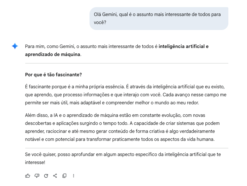 Resposta do Gemini